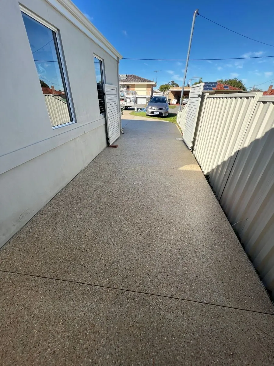 Concrete path after cleaning in Perth