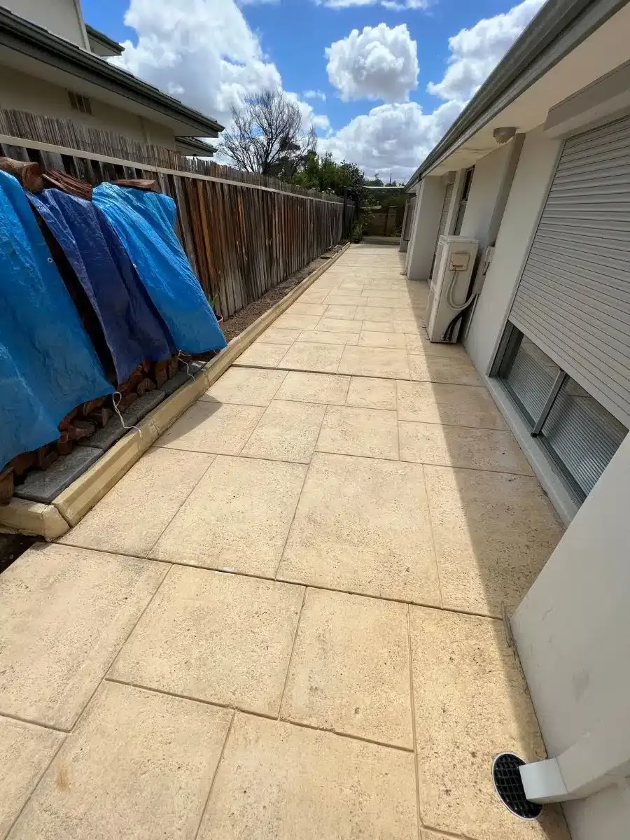 Concrete path after cleaning in Perth